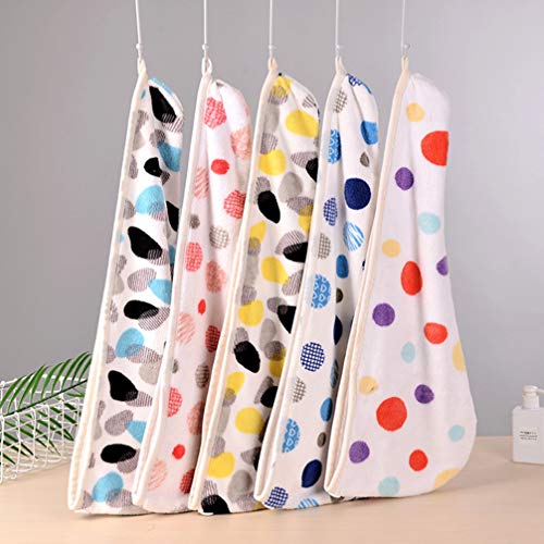 Minkissy Cabelo Toalha De Secagem Rápida Velo Coral Banho Cabelo Toalha De Microfibra de Cabelo Toal