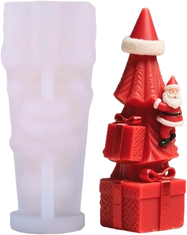 Pinecone Cylinder Silicone Mold Fall Forest Pillar Candle Soap Resin Mold