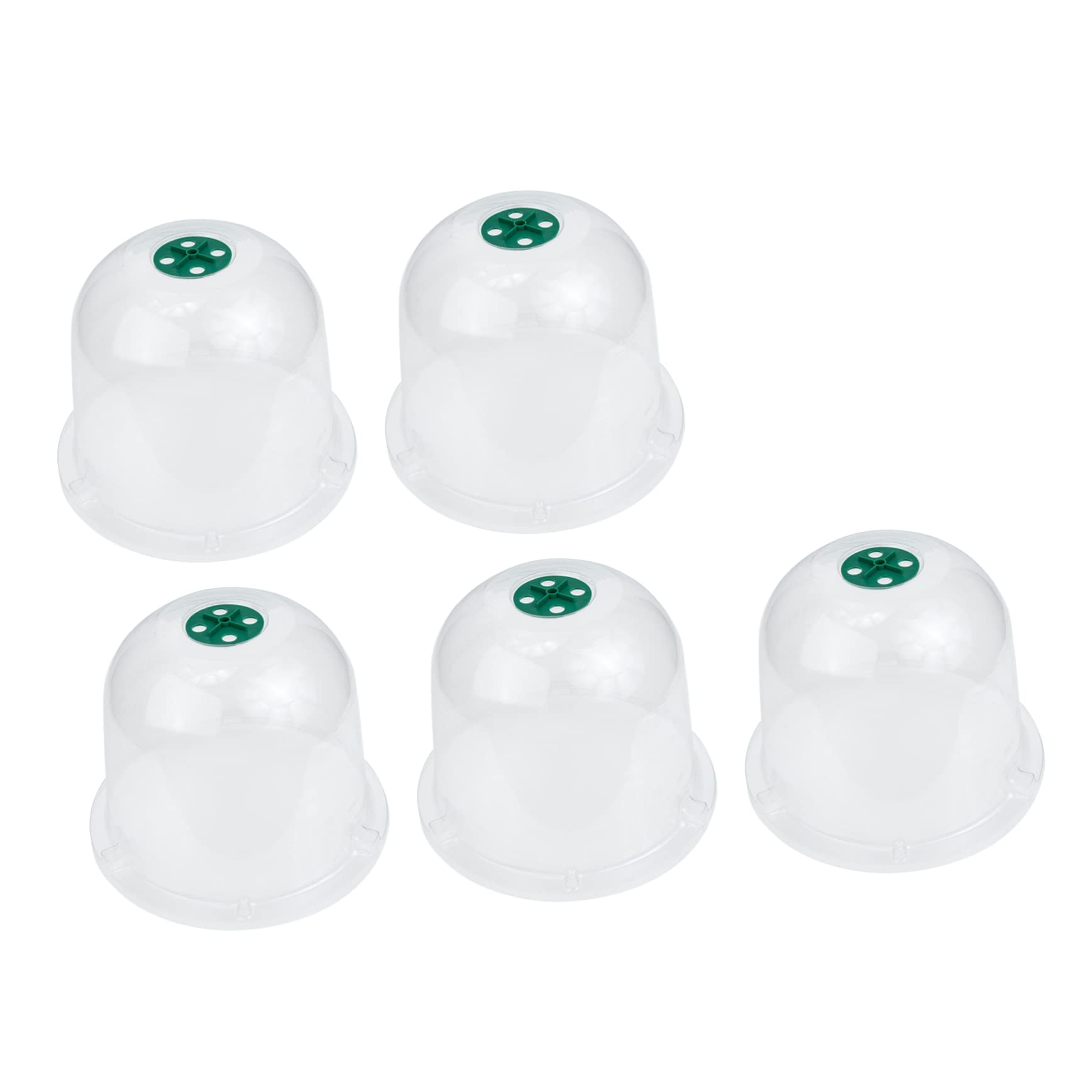 Toddmomy 5Pcs Garden Cloche Plant Dome Reusable Plant Protector for Outdoor Use Humidity Control and Frost Protection Greenhouse Setup