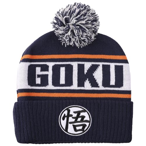 Bonnet Goku Dragon Ball Z bleu à revers pour homme passionné de manga