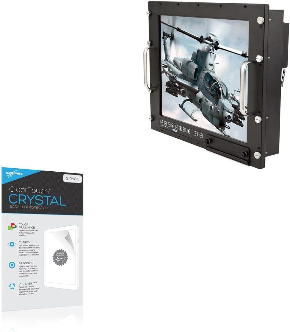 BoxWave Screen Protector Compatible with General Digital Saber (12.1 in) - ClearTouch Crystal (2-Pack), HD Film Skin - Shields from Scratches