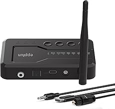 eppfun LE Audio APTX-Lossless Adaptive Bluetooth 5.3 Transmitter for TV Optical Digital Support Auracast Low Latency Bluetooth Transmitter 30M Transmission Distance Stable Connection
