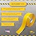 Mighty Line Solid Floor Marking Tape for Safety, Caution, Warning, Heavy-Duty, Peel and Stick Adhesive, Beveled Edge Design, Industrial Quality, 3 inch, 100' Roll, Yellow