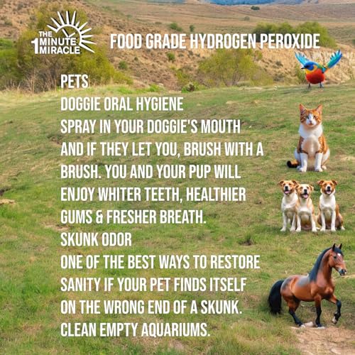3% Hydrogen Peroxide Medical Food Grade H2o2-12 oz Bottle with 1 oz Bottle Dropper - Recommedned by The One Minute Cure Book. 11 Drops of 3% Equal to 1 Drop of 35% H2o2. - Image 9