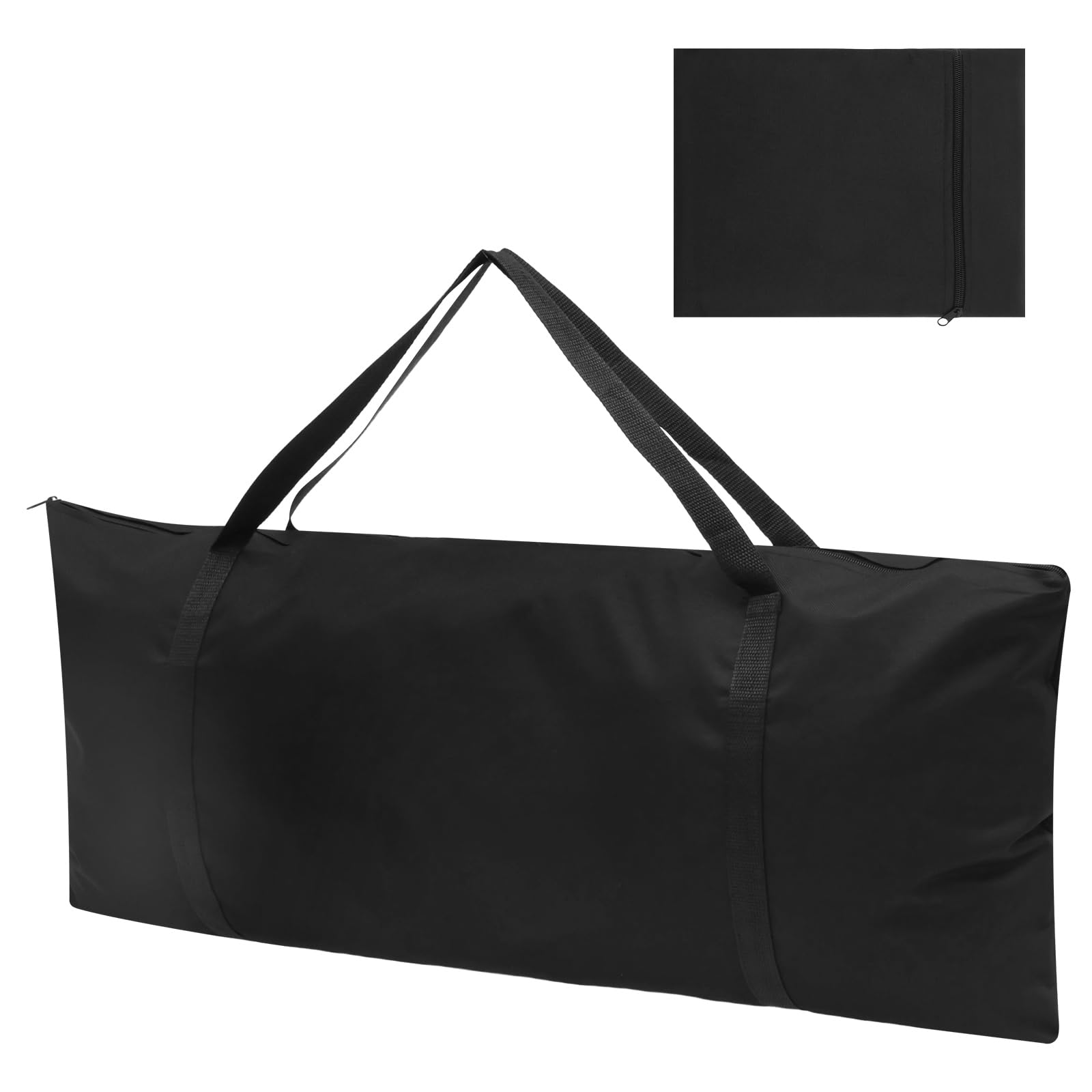 Sesaver Portable Griddle Carry Bag 600D Heavy Duty Tear Resistant Foldable Griddle Handbag with Zipper Opening Camp Grill Tools Bag with Handle for Outdoor Camping Picnic 31.89 x 14.17 Inch