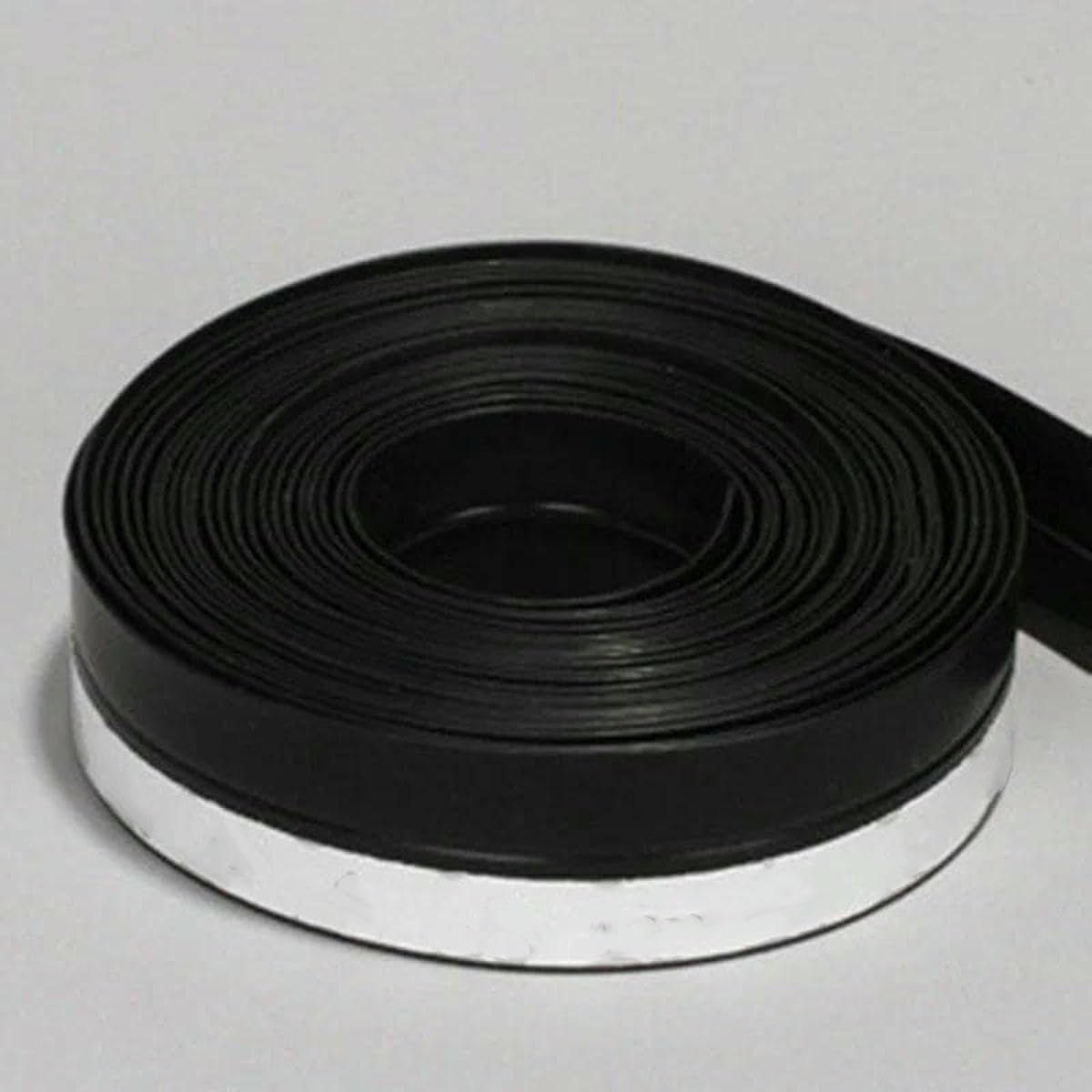 Yfshc Black 25Mm 1 Meter Window Self Adhesive Dustproof Draught Strip Weatherstrip Seal Silicone Door-Black-25Mm-1 Meter