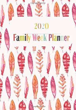 2020 Family Week Planner Calendar and Planner Month to View: weekly planner from January - December 2020. Monthly overview, Budget & Planning Pages. Perforated Shopping Lists, Pocket & Stickers