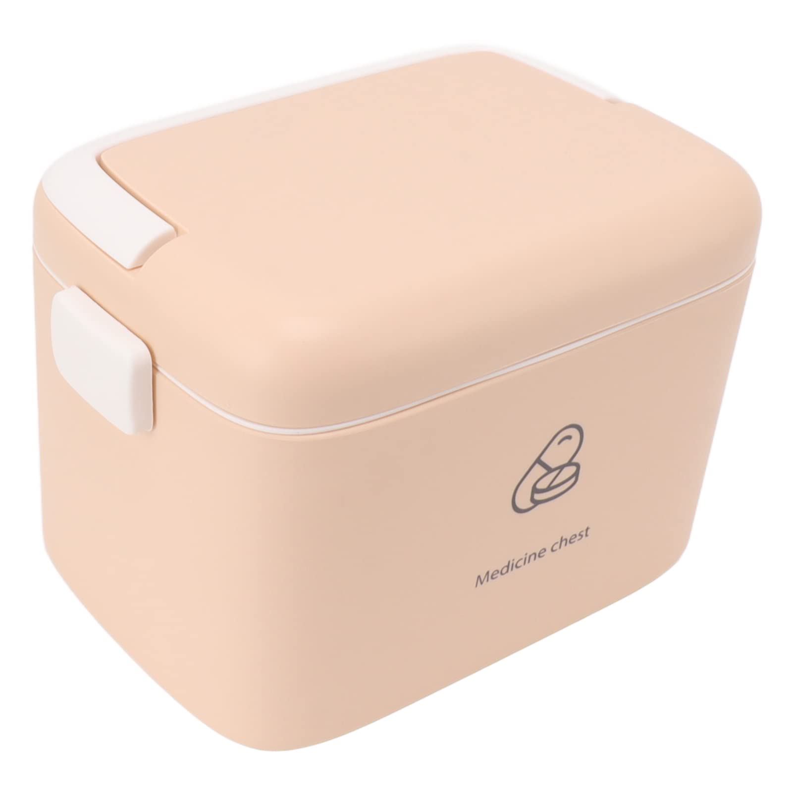 Cryfokt Plastic Storage Box, Thickened PP Materials Sewing Box Organizer, Large Capacity Box with Portable Handled, for Art Craft and Cosmetic (Type C)