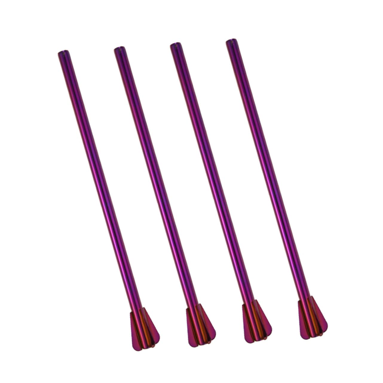 FRCOLOR 12pezzi Canucce Acciaio Inossidabile Creativo Stirrer Riutilizzabile Per Cocktail e Bevande Per Feste e Picnic