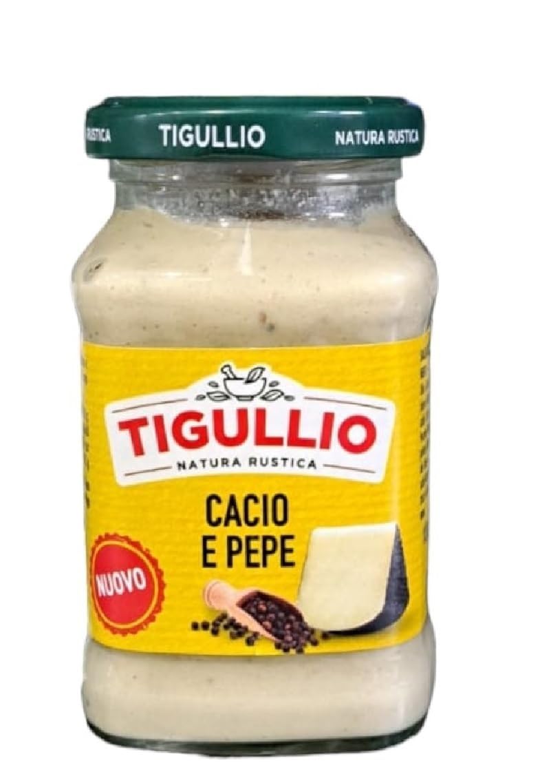 Italian Gourmet Bundle Cacio e Pepe Sauce 6x 190g + Italian Gourmet Polpa Gratis – Italienische Tigullio Style Pastasauce, Käse-Pfeffer-Creme, Sauce für Pasta, Gnocchi & Vorrat 1,14kg
