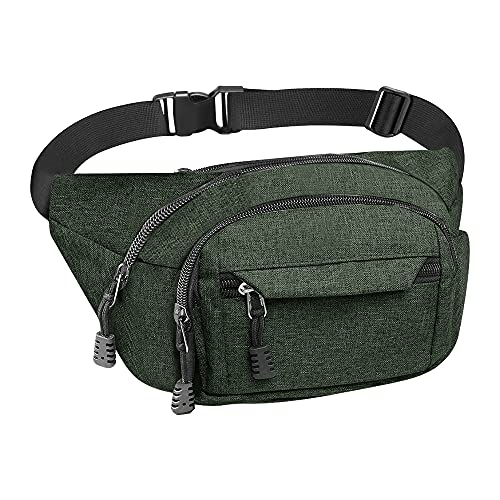 Riñonera impermeable para senderismo y viajes con cuatro bolsillos prácticos