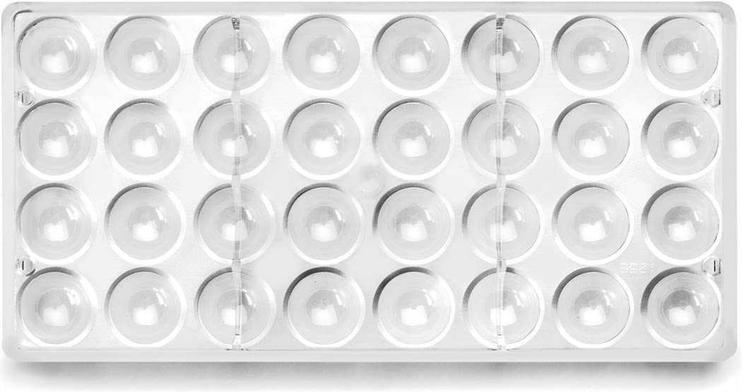 Ibili Conical/Semi-Circular Chocolate Mould, White, 27 x 14 x 2.5 cm