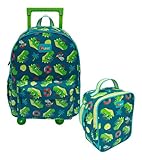 Kit Mochila com Rodinha e Lancheira Jacaré Relax Puket