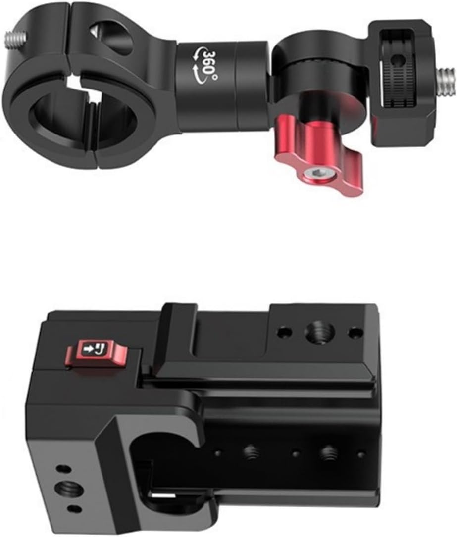 Bike Mount for Action Camera Aluminum Shockprood Stabilized 360 Degree Rotations and Quick Release for Cycling for Bike Mount