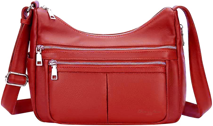 Sac en cuir nappa pour vos voyages quotidiens : le petit format rouge idéal