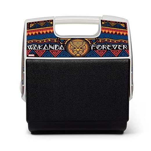 Igloo 7 Quart Limited Edition Black Panther Portable Lunchbox Playmate Pal Cooler Ice Box