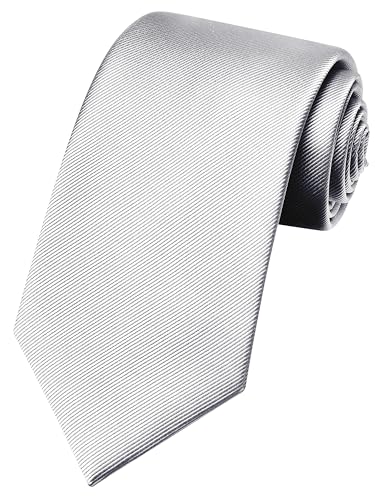 Image of GUSLESON 3.15 inch(8cm) Solid Color Necktie and Pocket Square Cufflinks Sets For Men + Gift Box