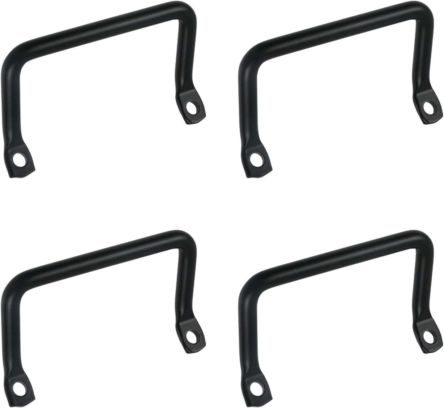 Semetall 4 Pcs Cutting Board Cabinet Hardware Handle Pull,Black Drawer Pulls Sliding Door Pulls Cabinet Hardware Furniture Pulls,Serving Tray Handles,Fruit Trays with Screws-Hole spacing: 3.54 inches