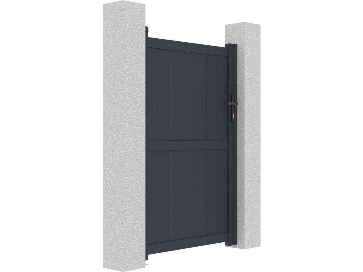 Puerta jardin Maurice - 101.2 x 155.9 cm - Gris