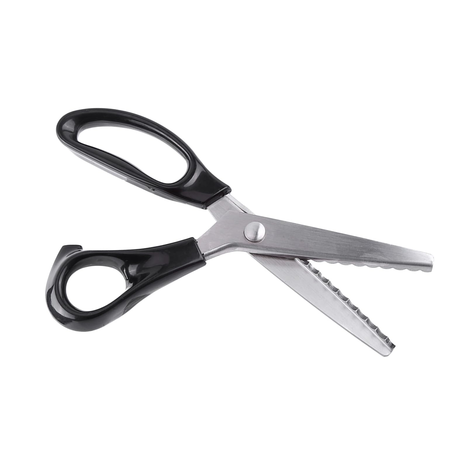 Pinking Scissors, Serrated Cut, Dressmaking, Sewing, Handicrafts, Stainless Steel, Acute, Wavy Teeth (7mm)