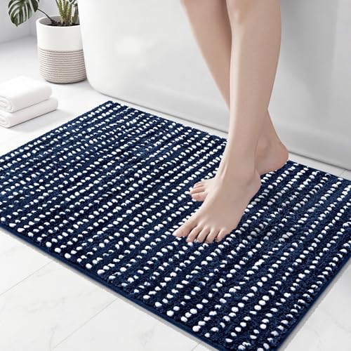 Arenarug Bathroom Rugs 32'' x 20'', Extra Soft & Super Absorbent Bath Rugs Mat Non Slip Machine Washable, Quick Dry Bath Mats, Shaggy Microfiber Chenille Bath Rug for Bathroom Floor, Tub and Shower,