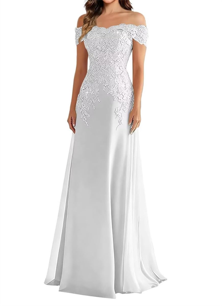 Vestidos de dama de honor de manga corta para boda, plisado, de gasa, formal, vestido largo con abertura AH147