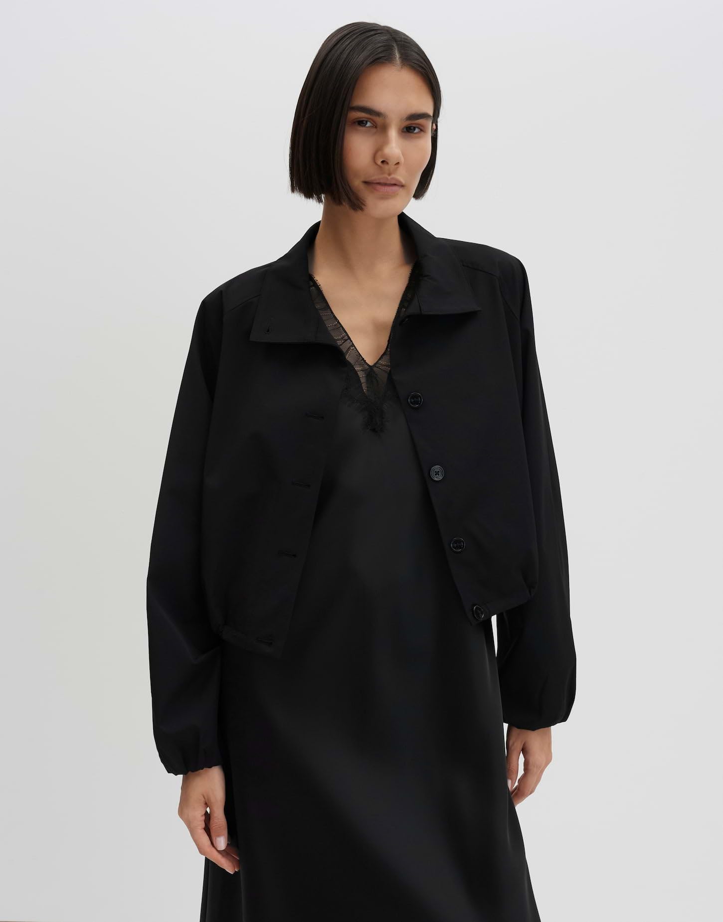 someday Damen Jacke | Blouson mit wandelbaren Kragen Regular Fit
