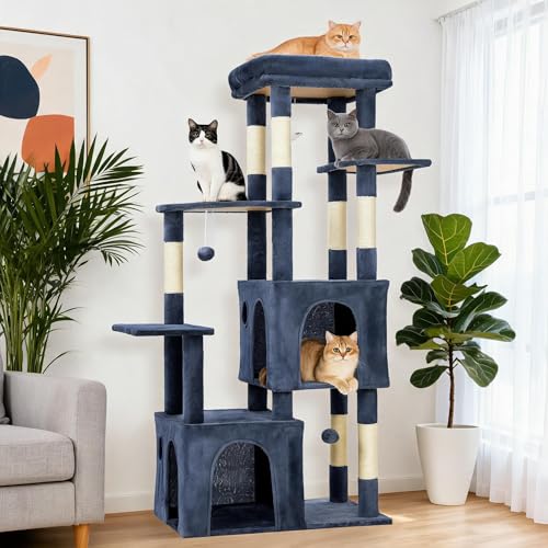 Árbol para Gatos Grande Multi-Niveles con Rascador y Condos miniatura 1