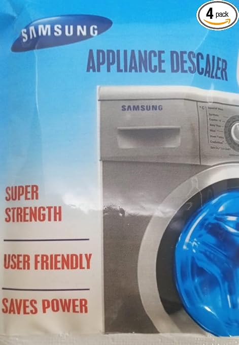RE Descale Compatible For Samsung Washing Machine Front Load and Top Load, Washing Machine Cleaning Powder, Descaling Powder For Washing Machine, Drum Cleaner -100 gm (4)