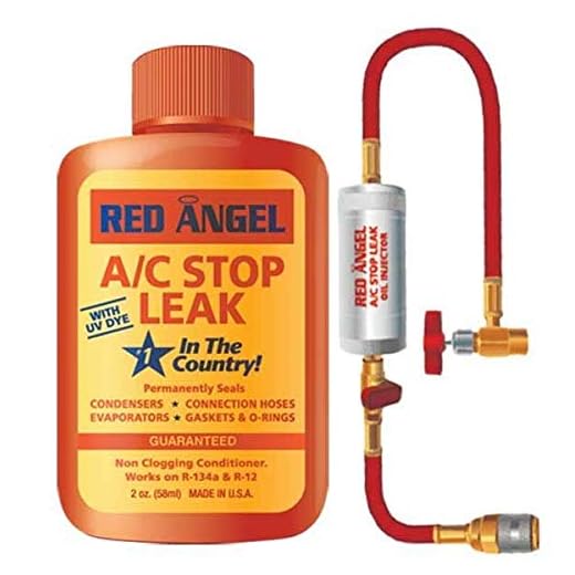 Red Angel A/C Stop Leak & Injector Bundle (2 Items)