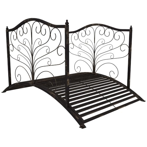 Outsunny 4 ft Metal Arch Bridge