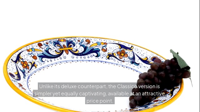 Plato Ricco Deruta Classico pintado a mano 13 pulg miniatura 7