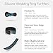 Rinfit Silicone Rings for Men 9mm Wide, 2mm Thick - Mens Silicone Wedding Bands - Step Edge, Rubber Ring for Sports & Workout - Patented Design - Black, Size 9