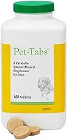 Zoetis Pet-Tabs Dog Multivitamin Chewable Tablets - 17 Vitamins Minerals, Liver Flavor, Puppy Adult Daily Supplement 180ct