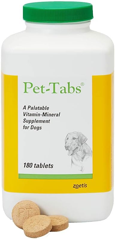 Multivitamin Supplement for Adult Dogs & Puppies, 180 Chewables | 17 Essential Minerals & Vitamins for Everyday Wellness & Growth, Promotes Healthy Skin & Coat, Supports Nutritional Gaps
