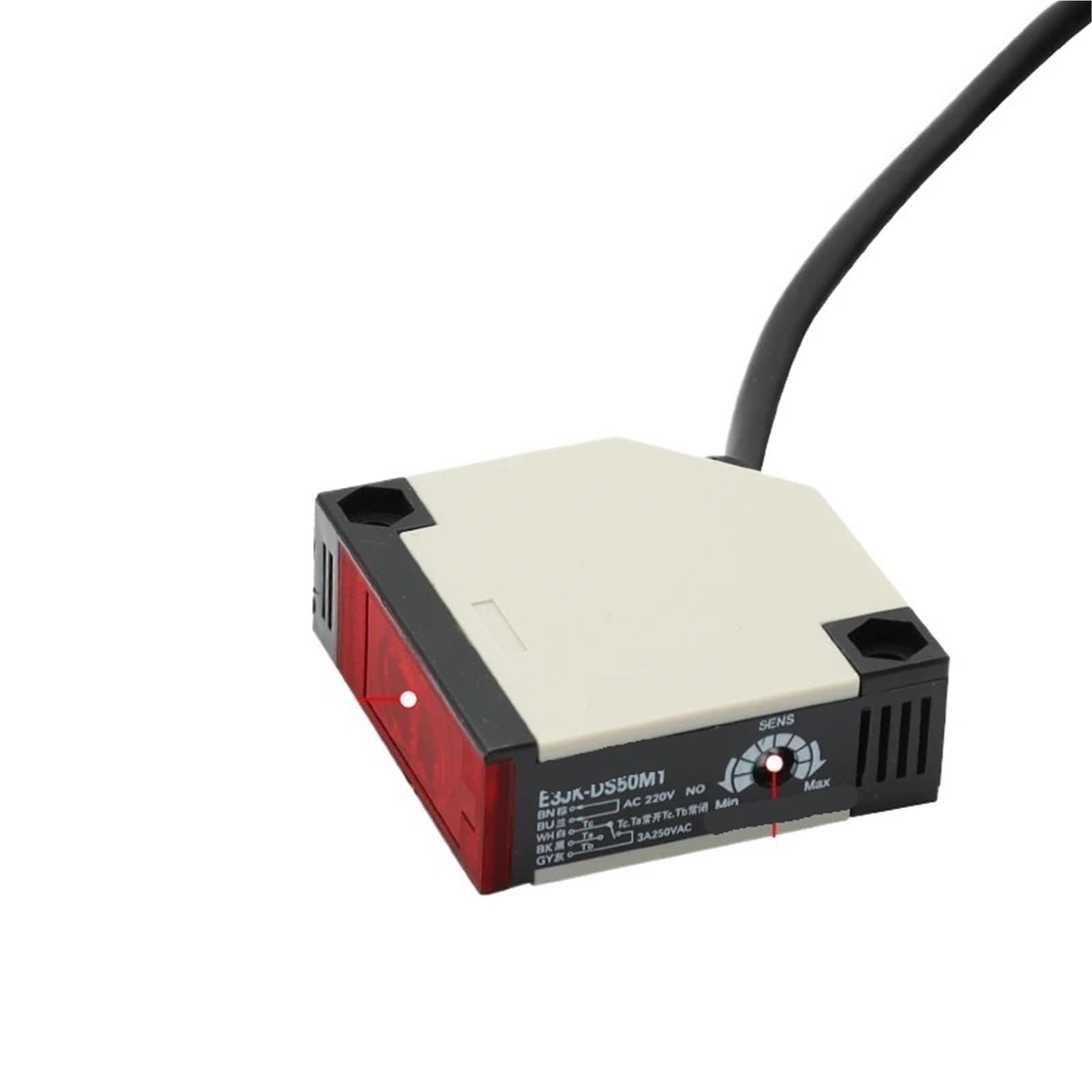 Näherungssensoren der E3JK-Serie, Infrarot-Diffus- oder Rückkopplungsreflexion, AC-DC-Erkennungsabstand 30/50 cm, 4 m, 5(E3JK-5DM1-5L,DC 12V-24V)