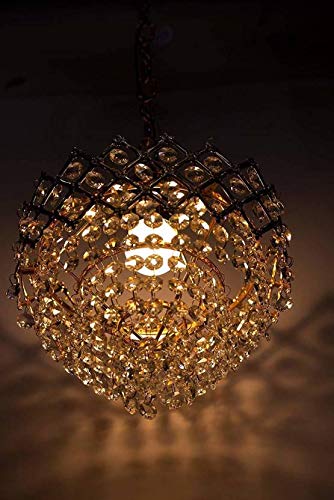 Image of Chandelier for Living Room Modern Ceiling Light Jhumar for Hall Light for Living Room (Golden, 160mm)