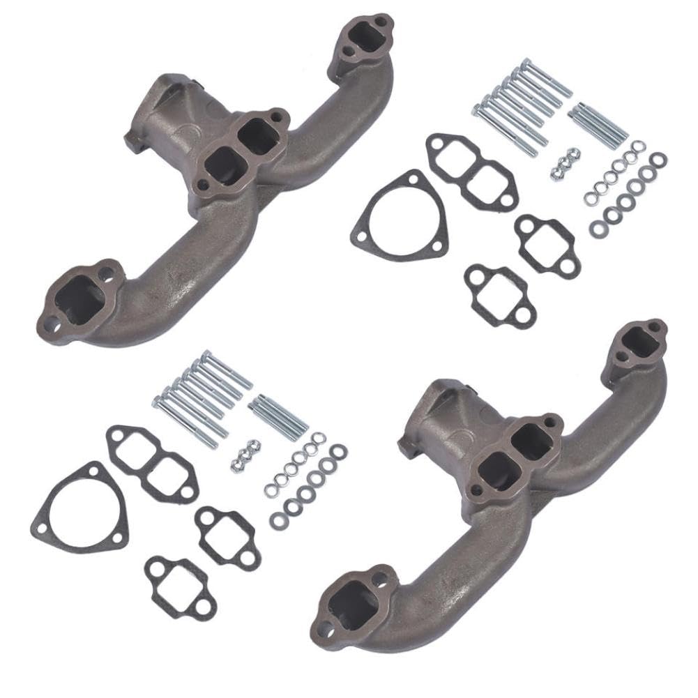 Collettori di Scarico 2 Pezzi in Ferro nodulare con Guarnizione Compatibile con SBC 283 305 350 400