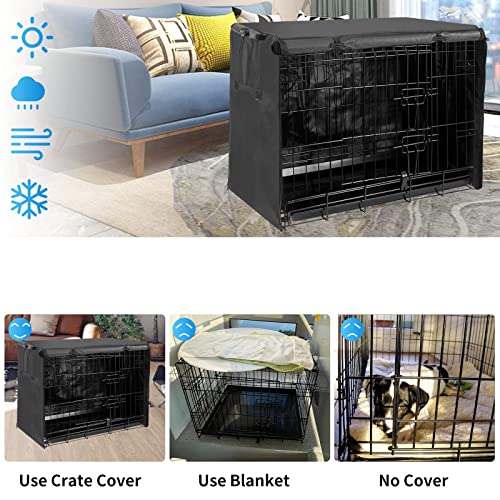 image for Joroamp Dog Kennel Cover 30 Inch, Small Cage Covers for Dog Crates wit