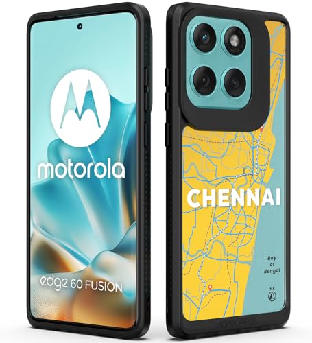 Image of KAPAVER Impulse Back Cover Case Compatible for Motorola Edge 60 Fusion (PC + TPU) (GPS Chennai), Multicolour
