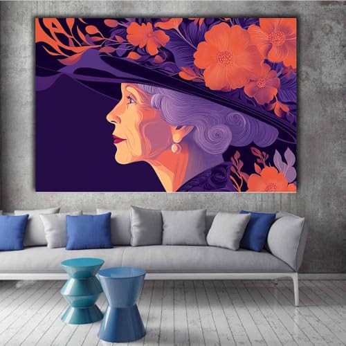 Affiche maison décoratifs moderne aesthetic room decor violet 70x100