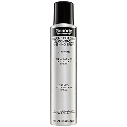 Generic Value Products Volume Building, Oil Control & Finishing Spray Compare to Platinum Dry Texture Spray 6
