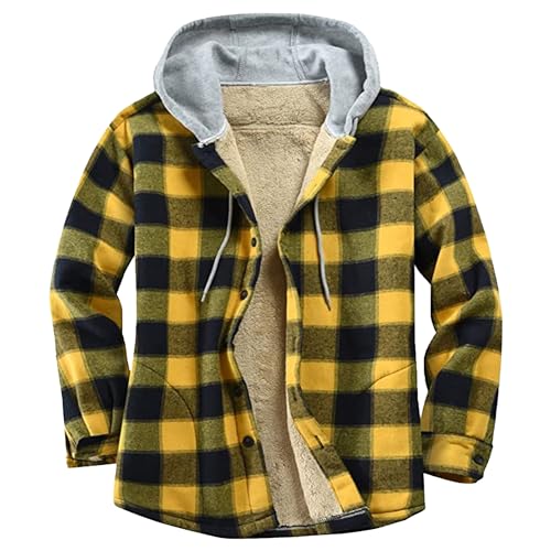Veste chemise flanelle homme haut de gamme manteau hiver en coton et sherpa épais
