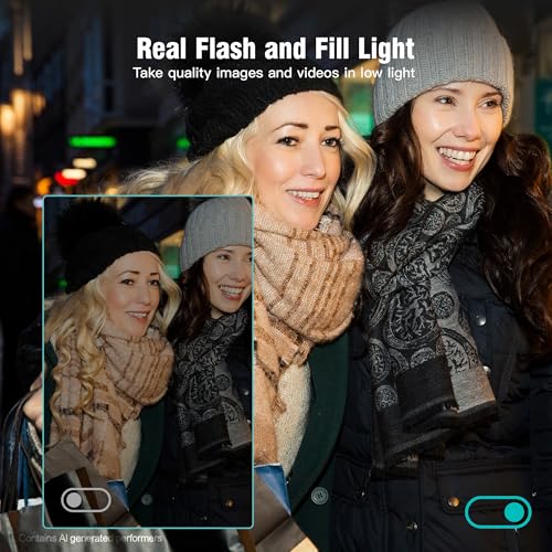 Image of Fansbe Smart Digital Camera, 4K Vlogging Camera with 64MP, Point and Shoot Digital Cameras with 18X Zoom, Anti-Shake, Mode Dial, 32GB SD Card, Card Reader, Charger, Compact Small Cameras, Blush Pink