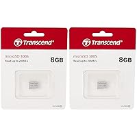 Transcend TS8GUSD300S Scheda di Memoria MicroSDXC 300S, 8 GB