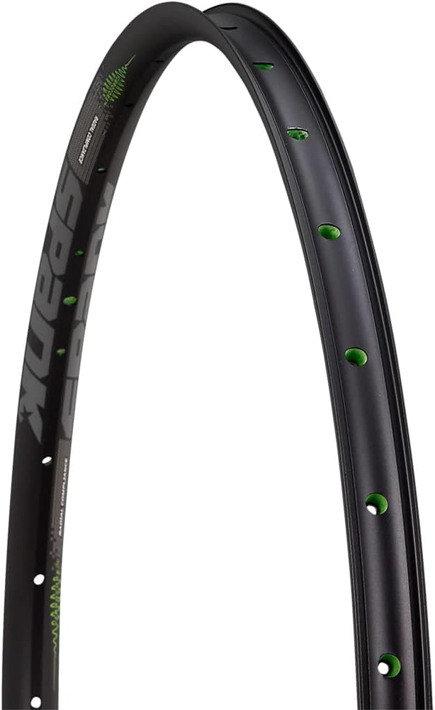 Spank Flare 24 Oc Vibrocore Rim (700C/29 Inch/28H -Black), Tubeless Ready Rim, Clincher Rim, Optimized for Gravel, XC and MTB Cross Country use, High Lateral Stiffness