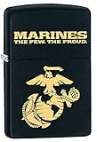 Zippo Lighter - Personalized Message Engraved on Backside Customized for U.S. Marine Corps. Windproo