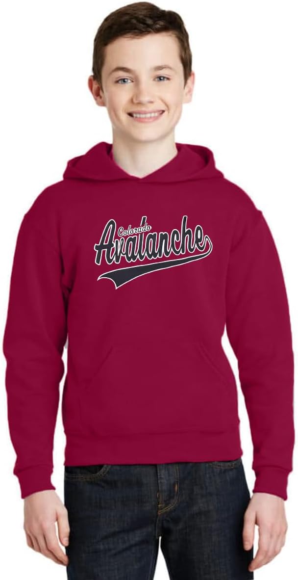 Outerstuff Colorado Avalanche Youth Boys Size Elation Team Logo Pullover Fleece Hoodie