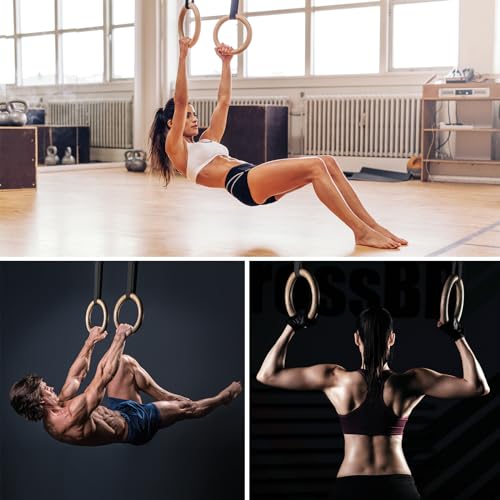 Anneaux de gymnastique ALPIDEX sangle de fixation et fixation porte
