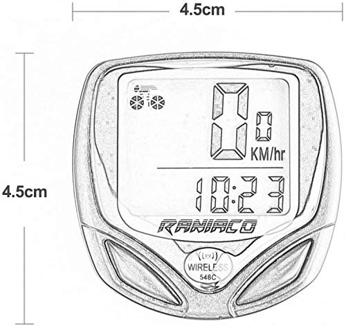 Bike Computer, Raniaco Original Wireless Bicycle Speedometer, Bike Odometer Cycling Multi Function- Premium Product Package, without batteries. Best for Bikers/Men/Women/Teens - Thumbnail 2